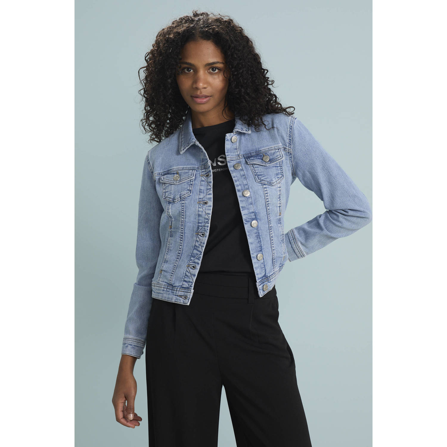 ONLY spijkerjas light blue denim