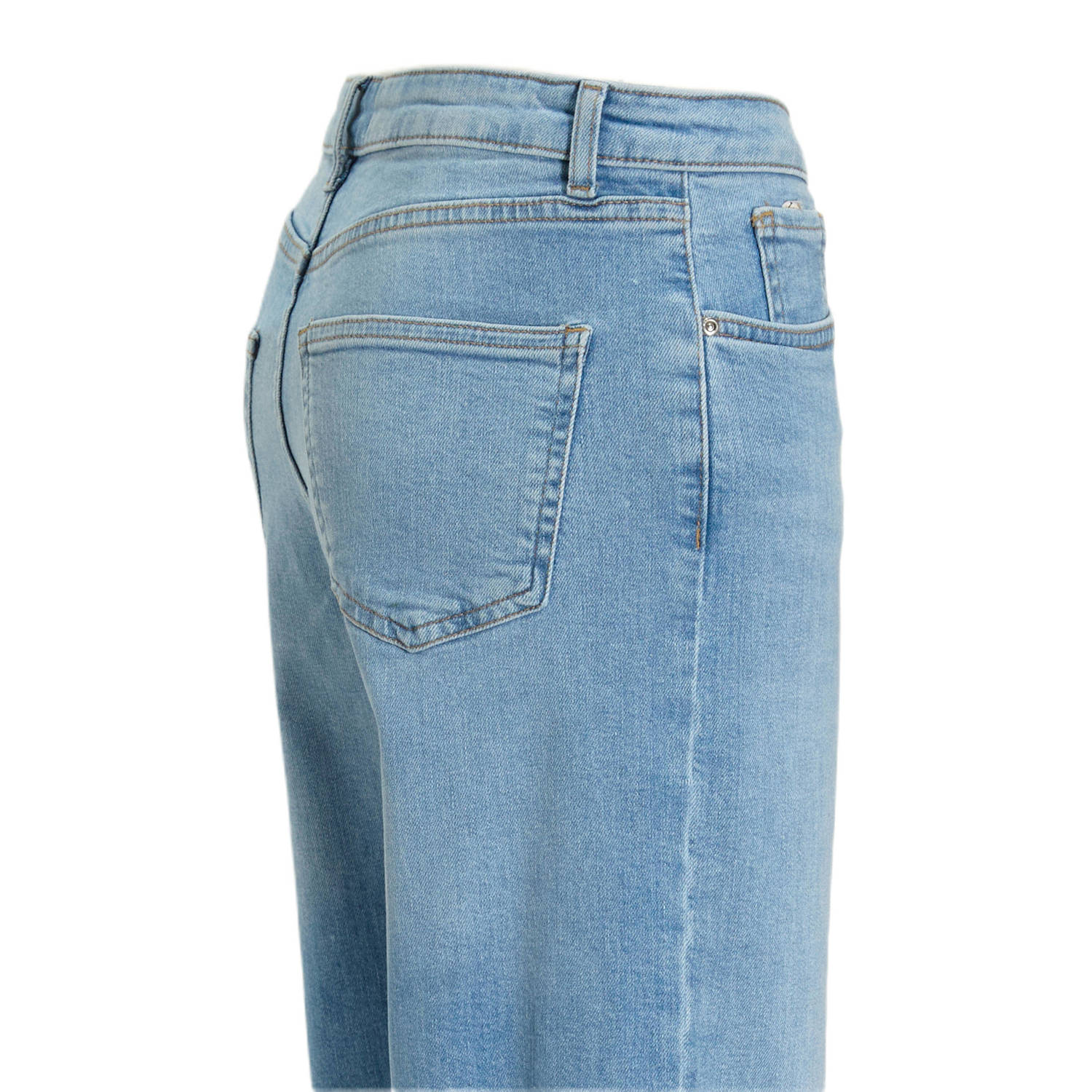 ONLY high waist wide leg jeans light blue denim