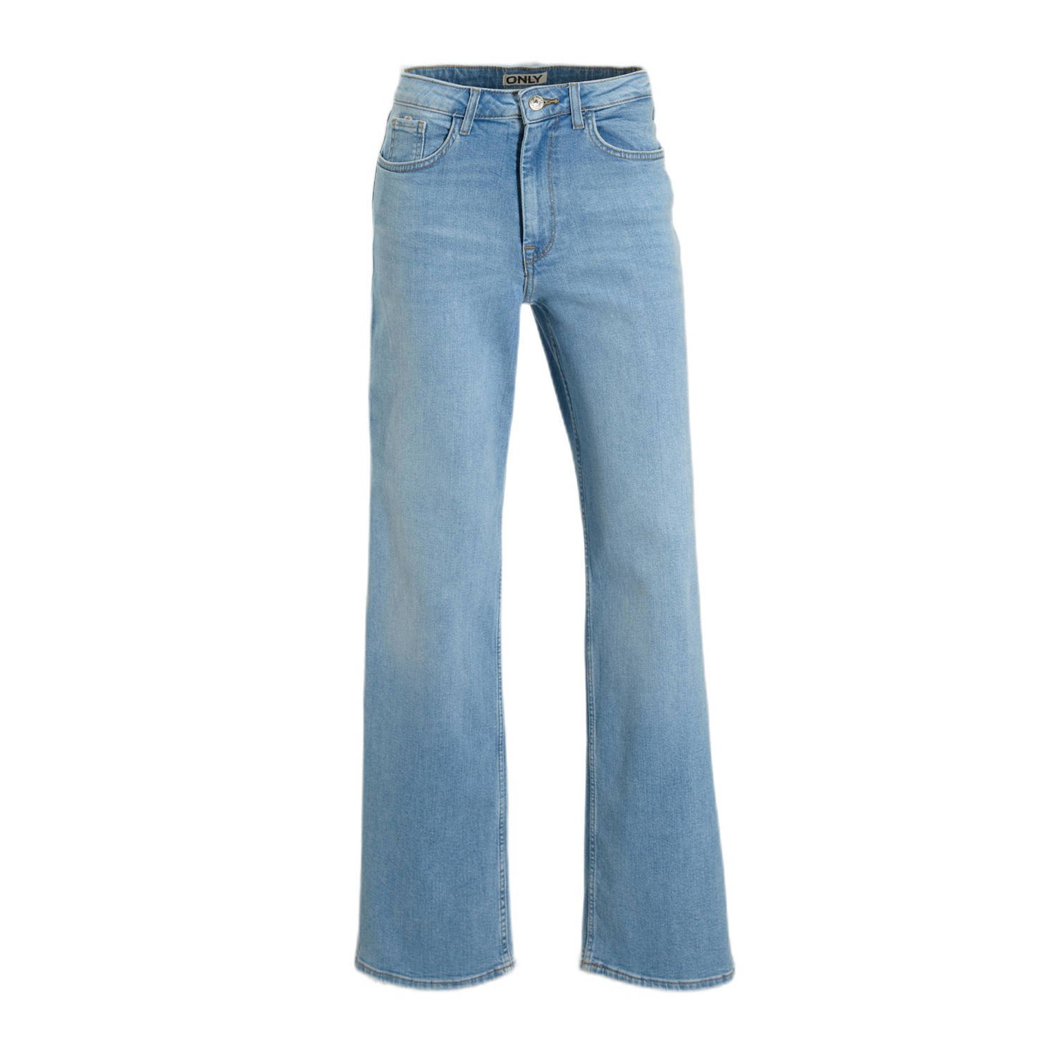 ONLY high waist wide leg jeans light blue denim