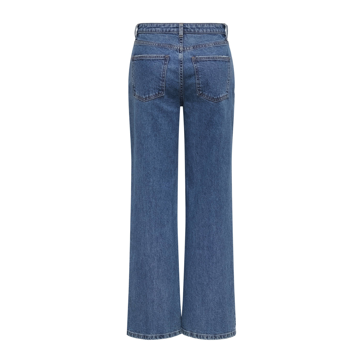 ONLY high waist wide leg jeans dark blue denim