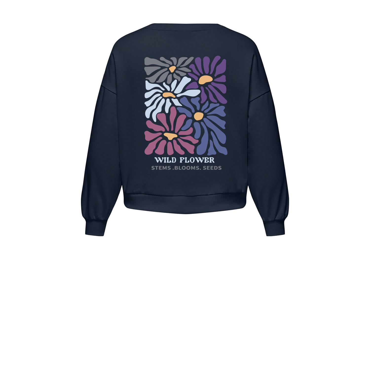 ONLY CARMAKOMA sweater donkerblauw