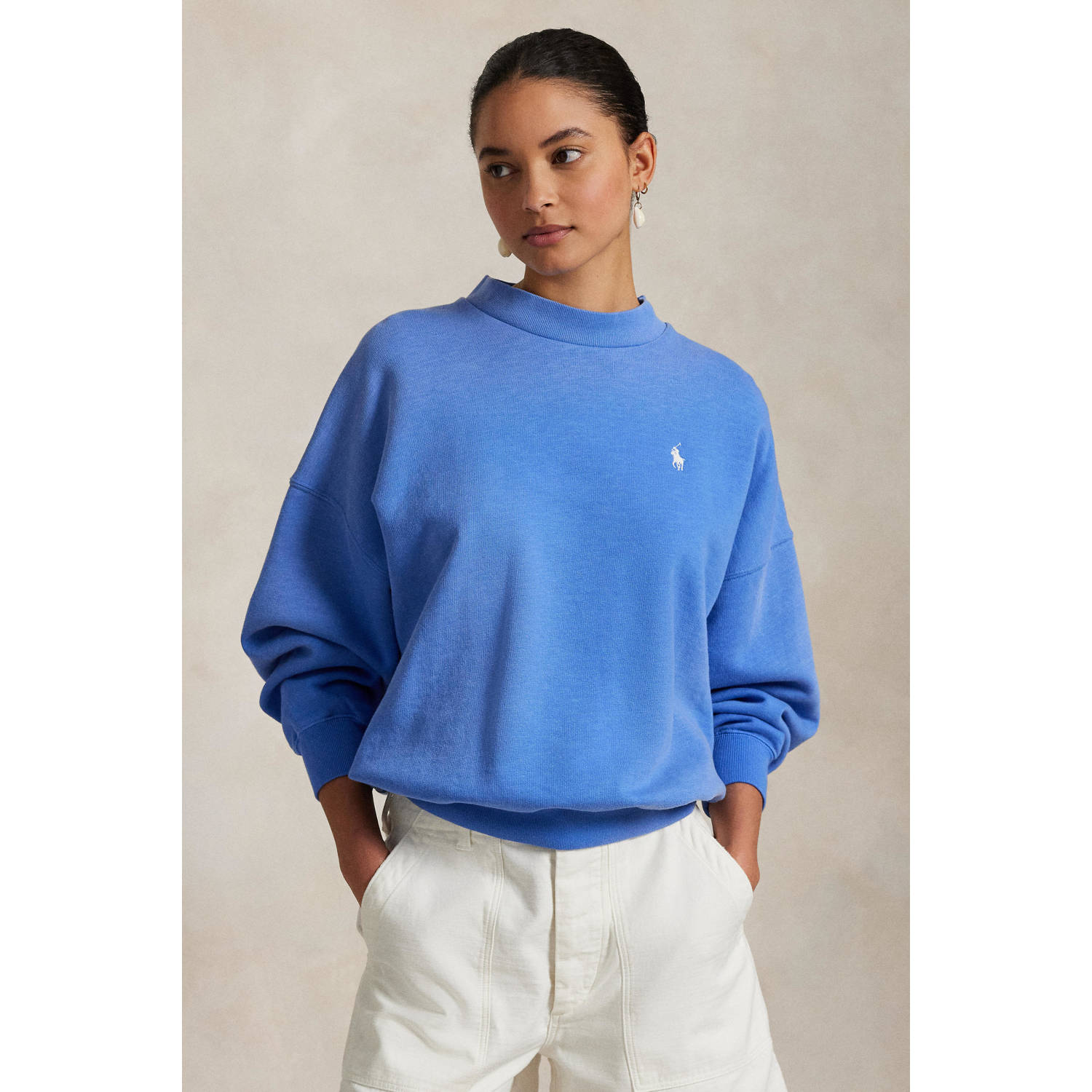 Polo Ralph Lauren Oversized sweatshirt met labelstitching