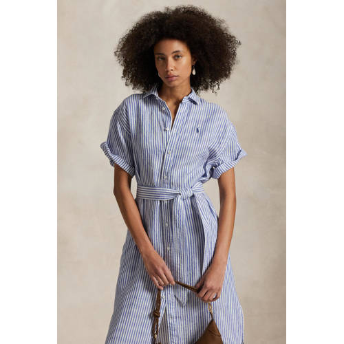Polo Ralph Lauren blousejurk blauw afbeelding