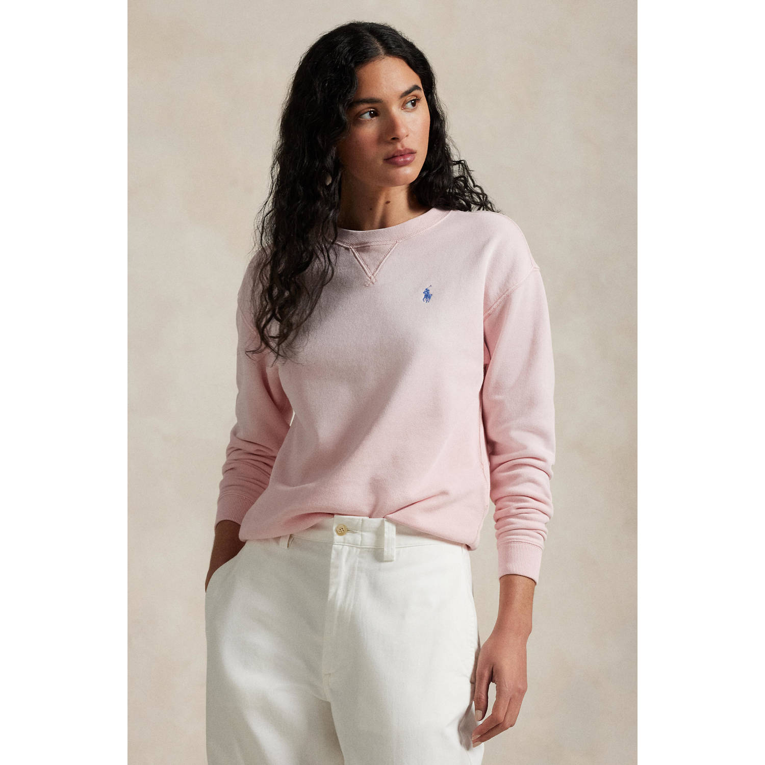 Polo Ralph Lauren Relaxed fit sweatshirt met labelstitching