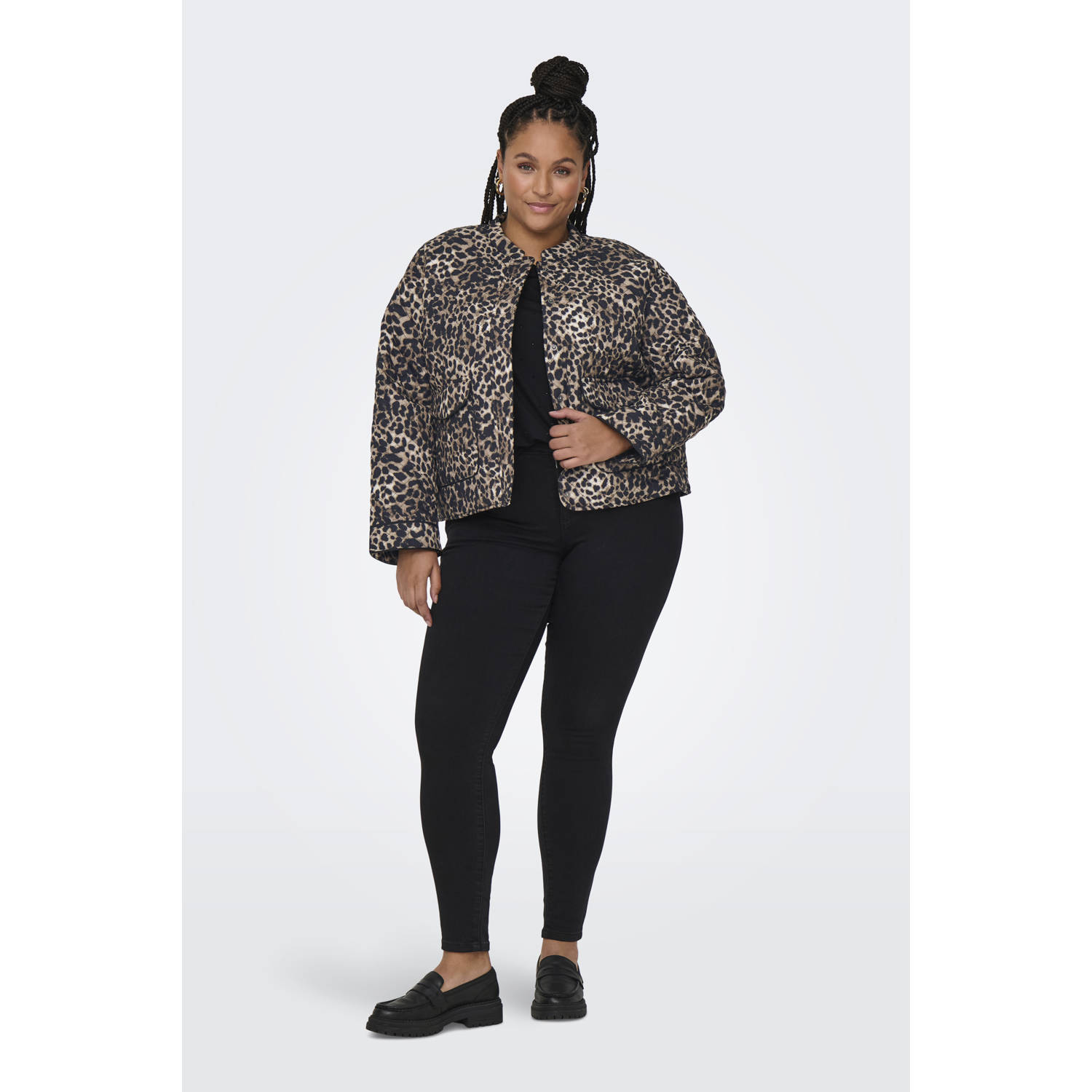 ONLY CARMAKOMA jasje quilted bruin