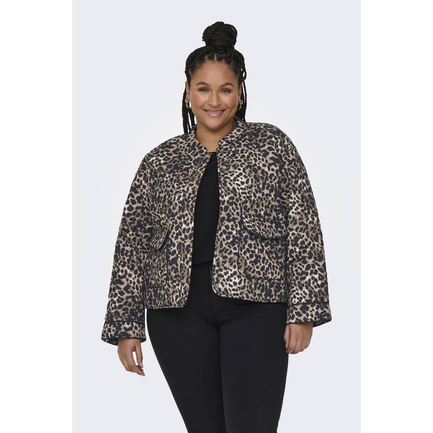 ONLY CARMAKOMA jasje quilted bruin