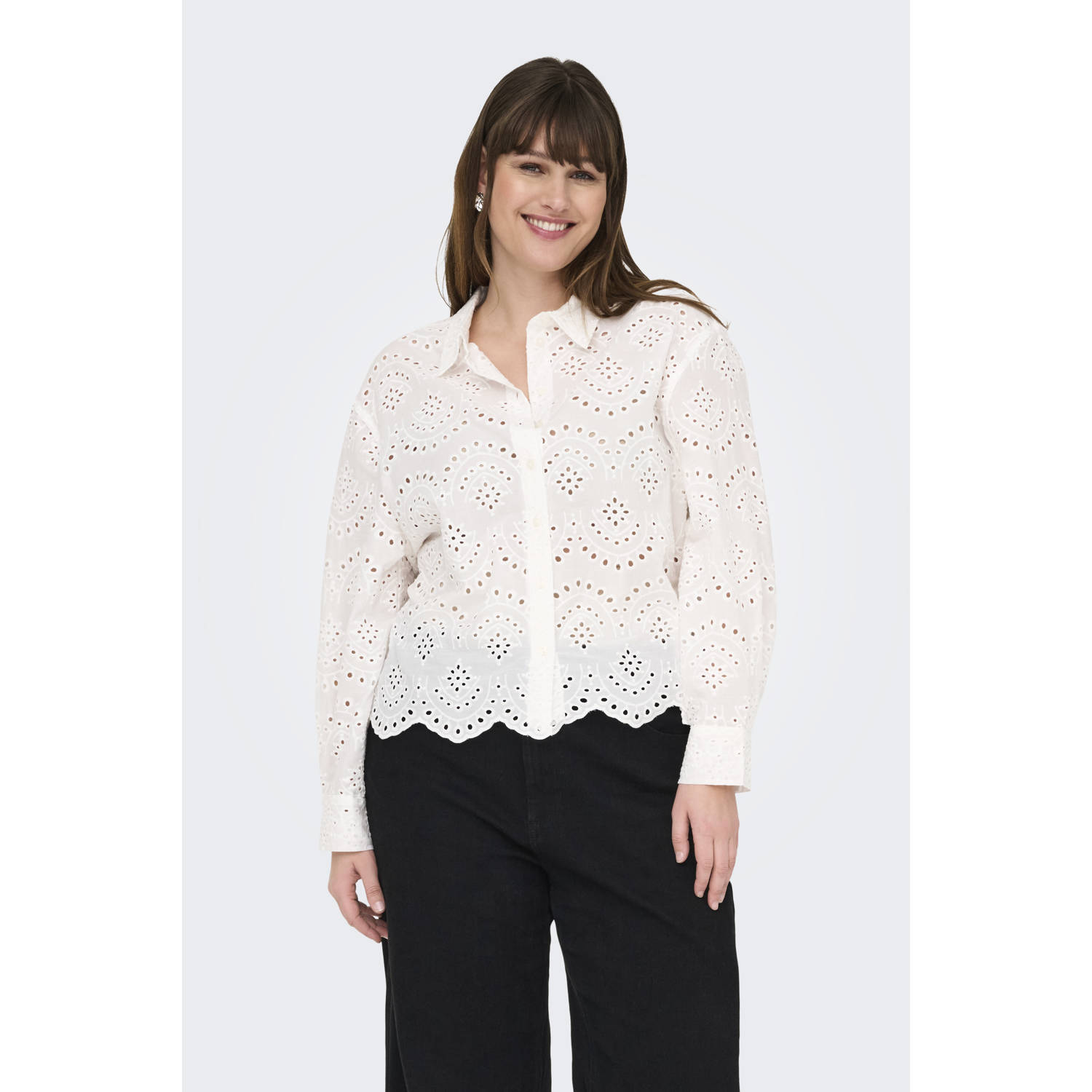 ONLY CARMAKOMA blouse wit broderie