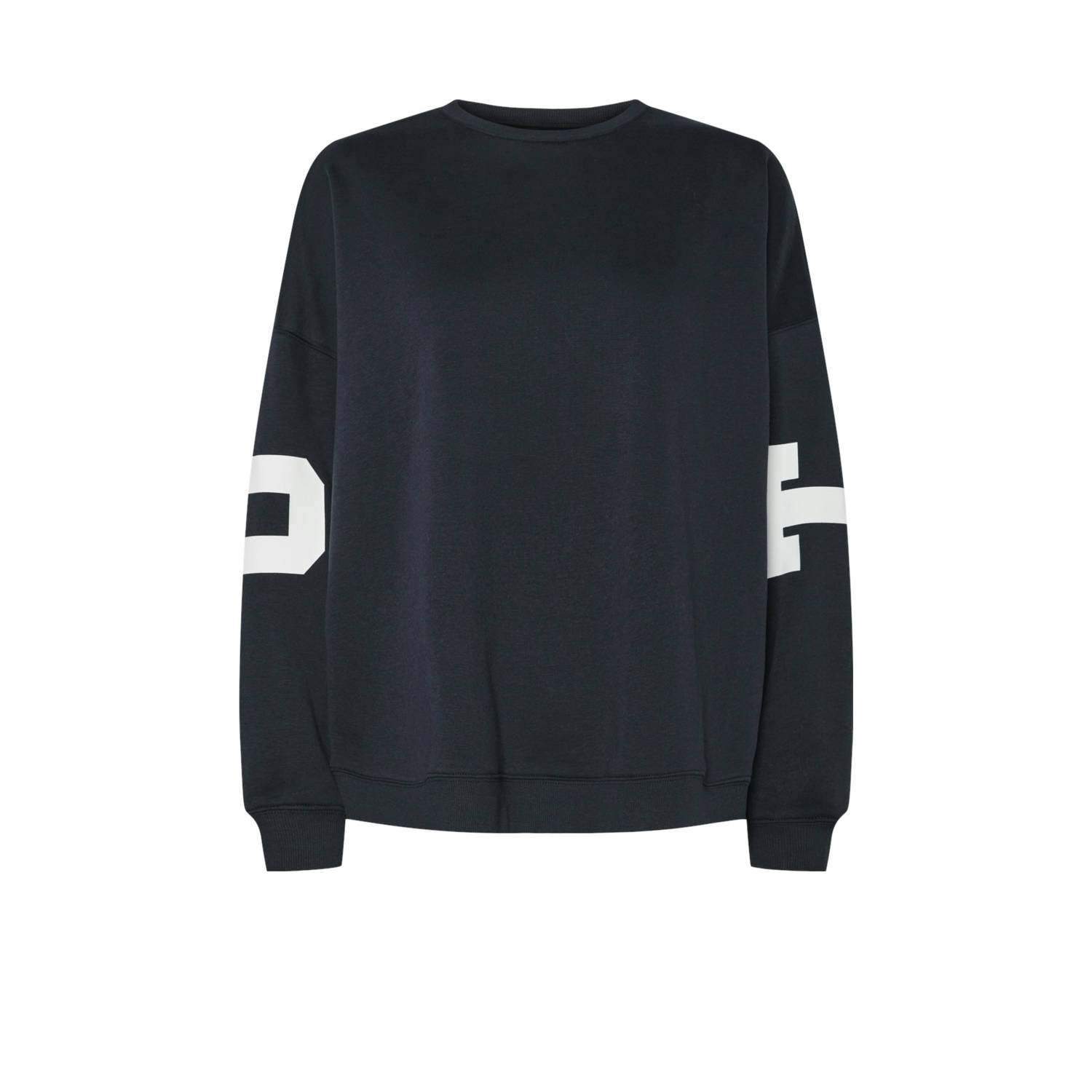 PIECES Curve sweater donkerblauw