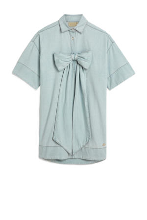 blousejurk light blue denim
