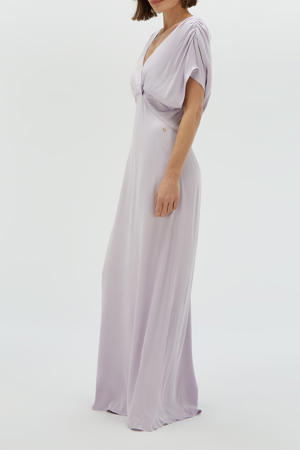 maxi jurk lila