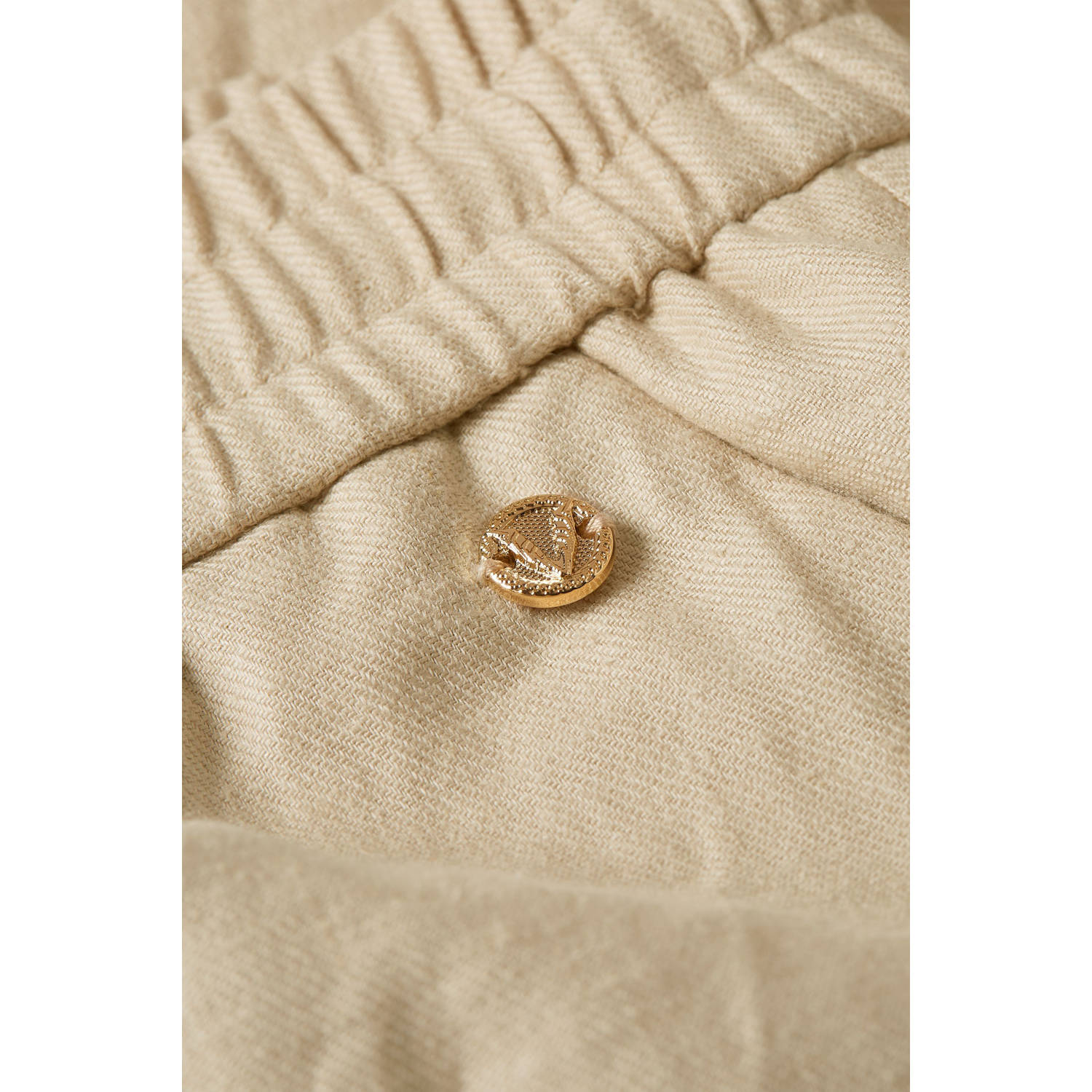 JOSH V wide leg high waist broek beige
