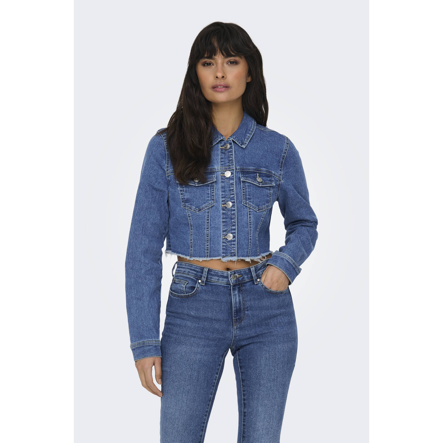 ONLY denim spijkerjas blauw