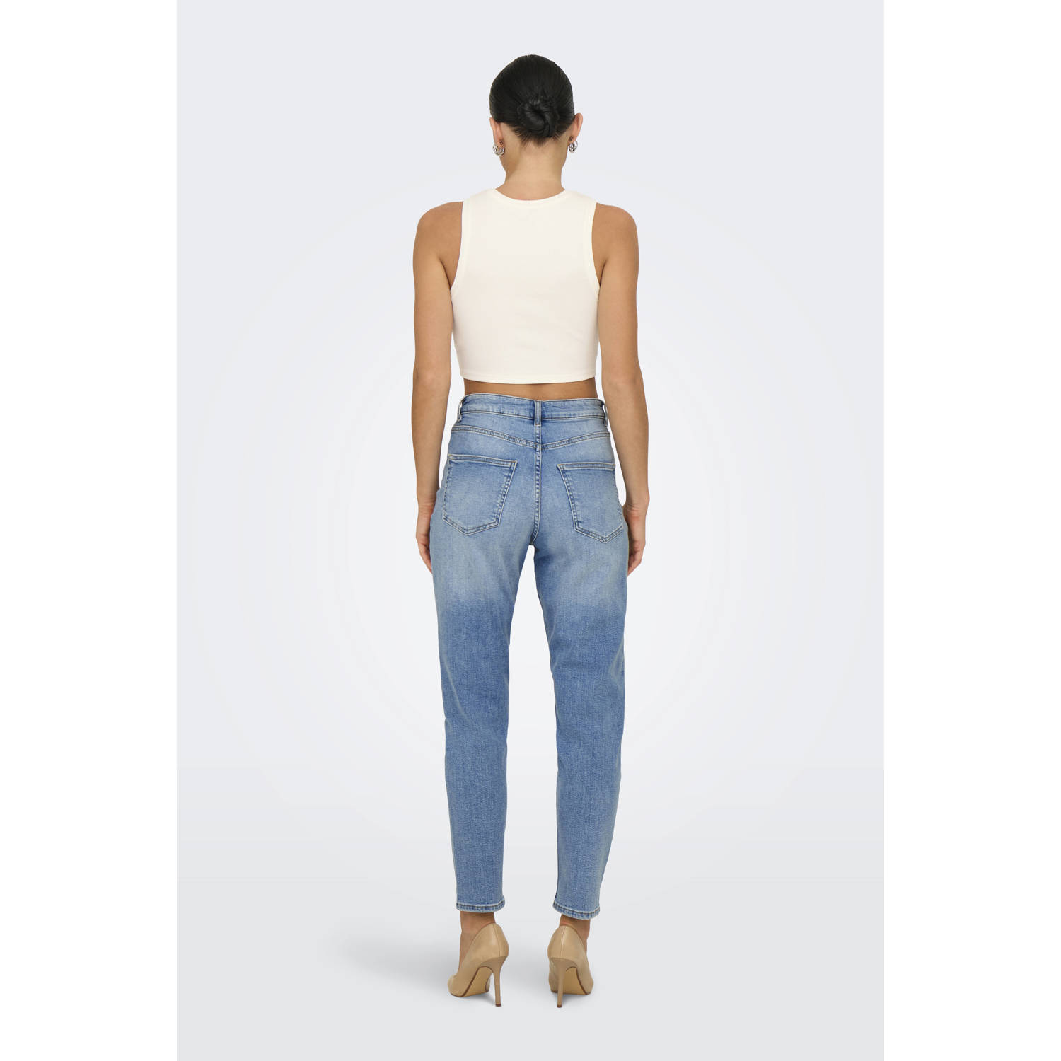 ONLY mom jeans light blue denim
