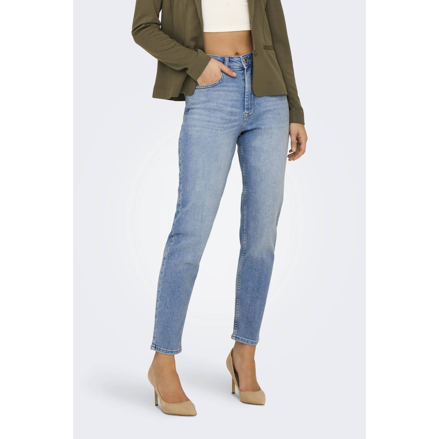 ONLY mom jeans light blue denim