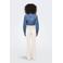 ONLY high waist flared jeans ecru