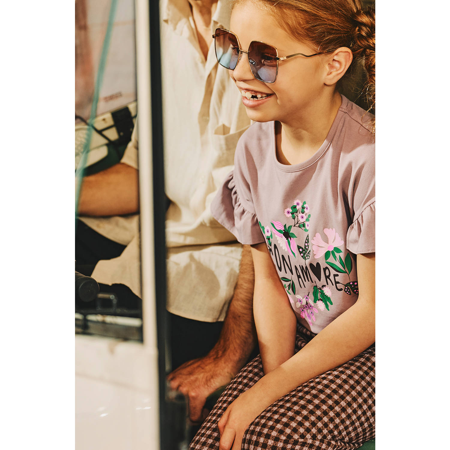 Z8 kids T-shirt Kera met printopdruk lila