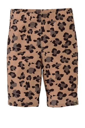 bikershort Jemma met panterprint bruin/donkerbruin/zwart