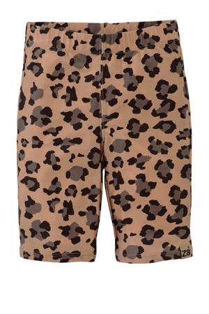 bikershort Jemma met panterprint bruin/donkerbruin/zwart