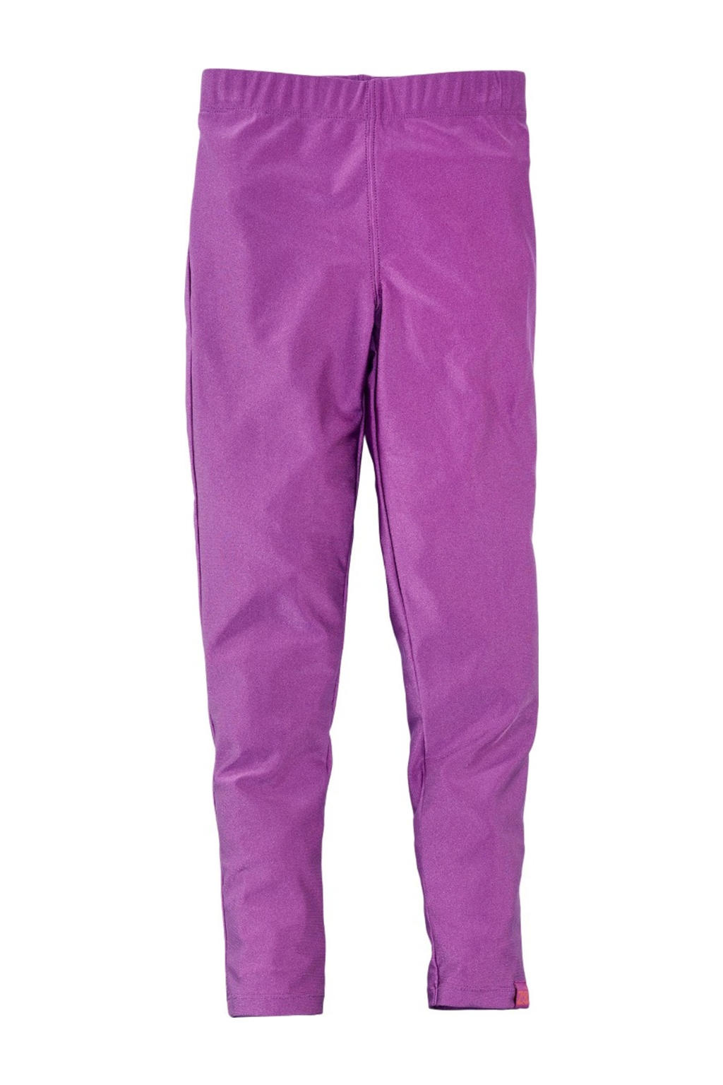Paarse meisjes Z8 legging Giselle van polyester met slim fit, regular waist, elastische tailleband en effen