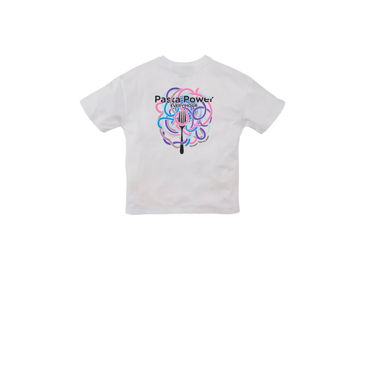 Z8 kids T-shirt Ricardo met backprint wit