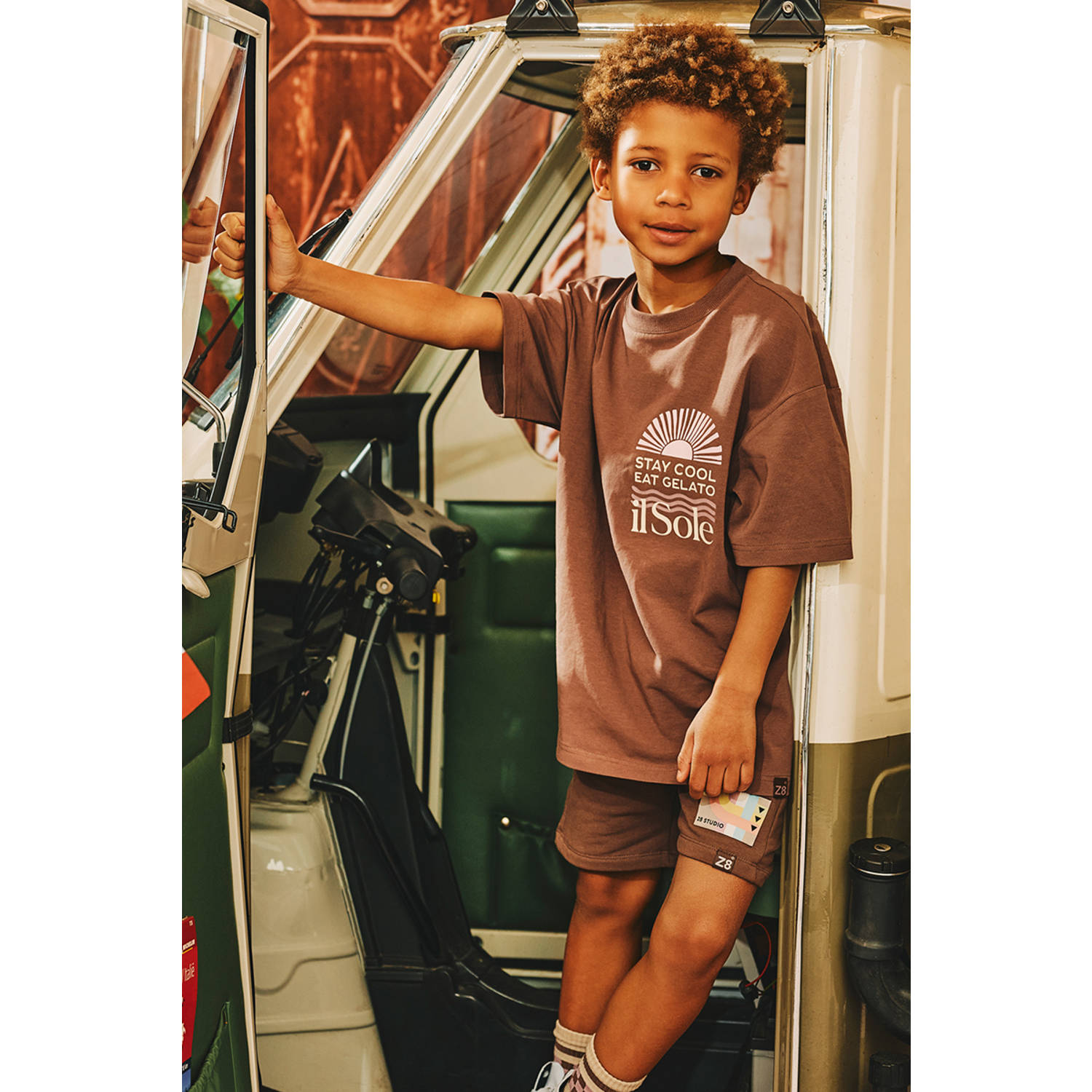 Z8 kids sweatshort Romeo bruin