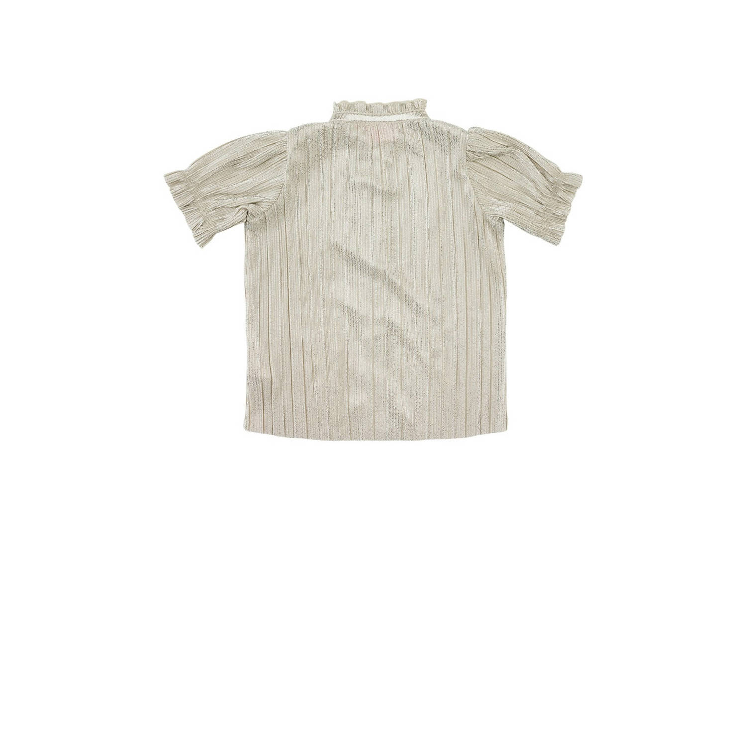 Z8 kids blouse met ruches zilver
