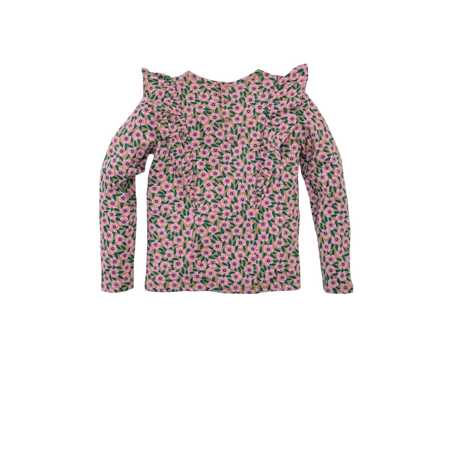 Z8 kids longsleeve Blanca met bloemenprint roze groen