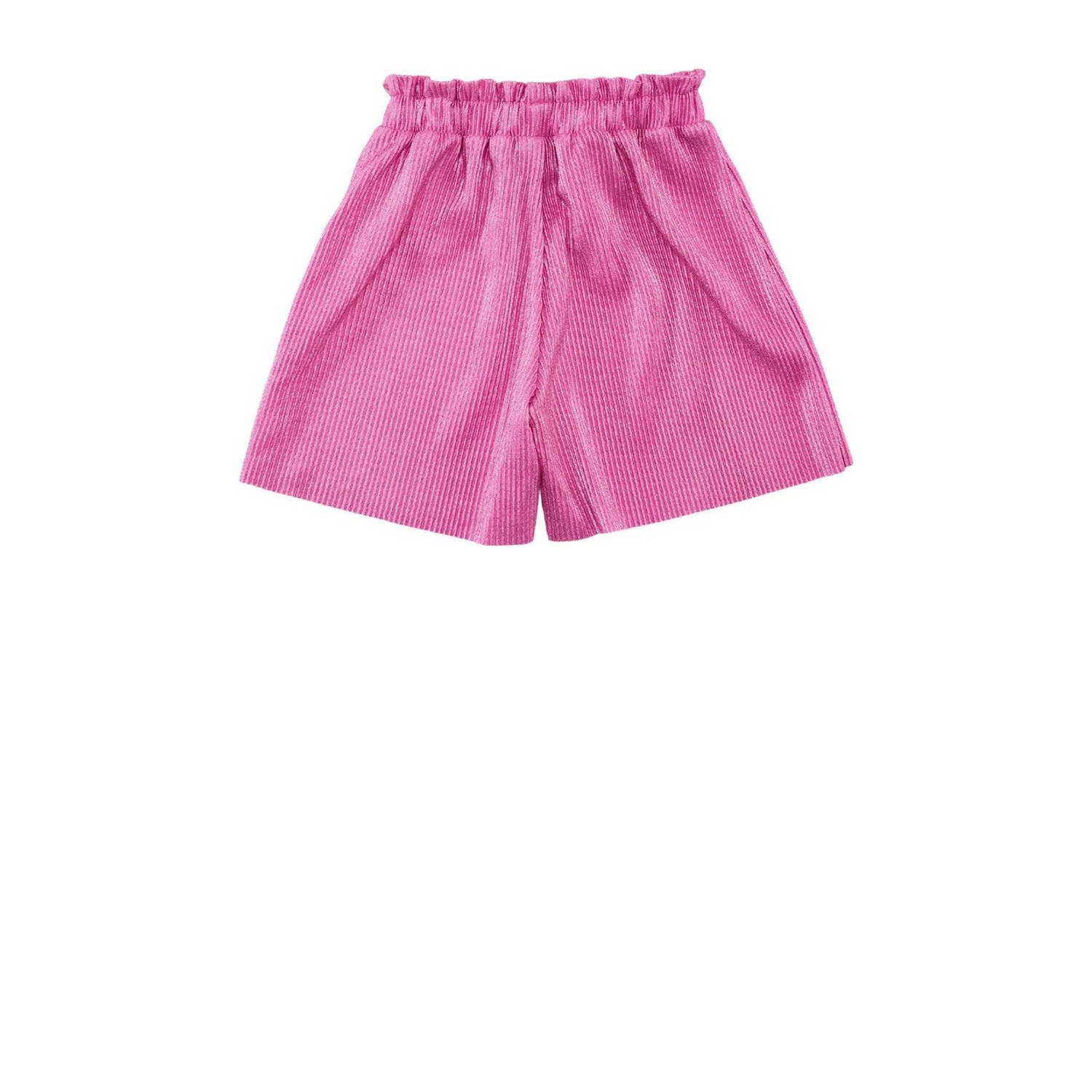 Z8 kids plissé korte broek Della roze