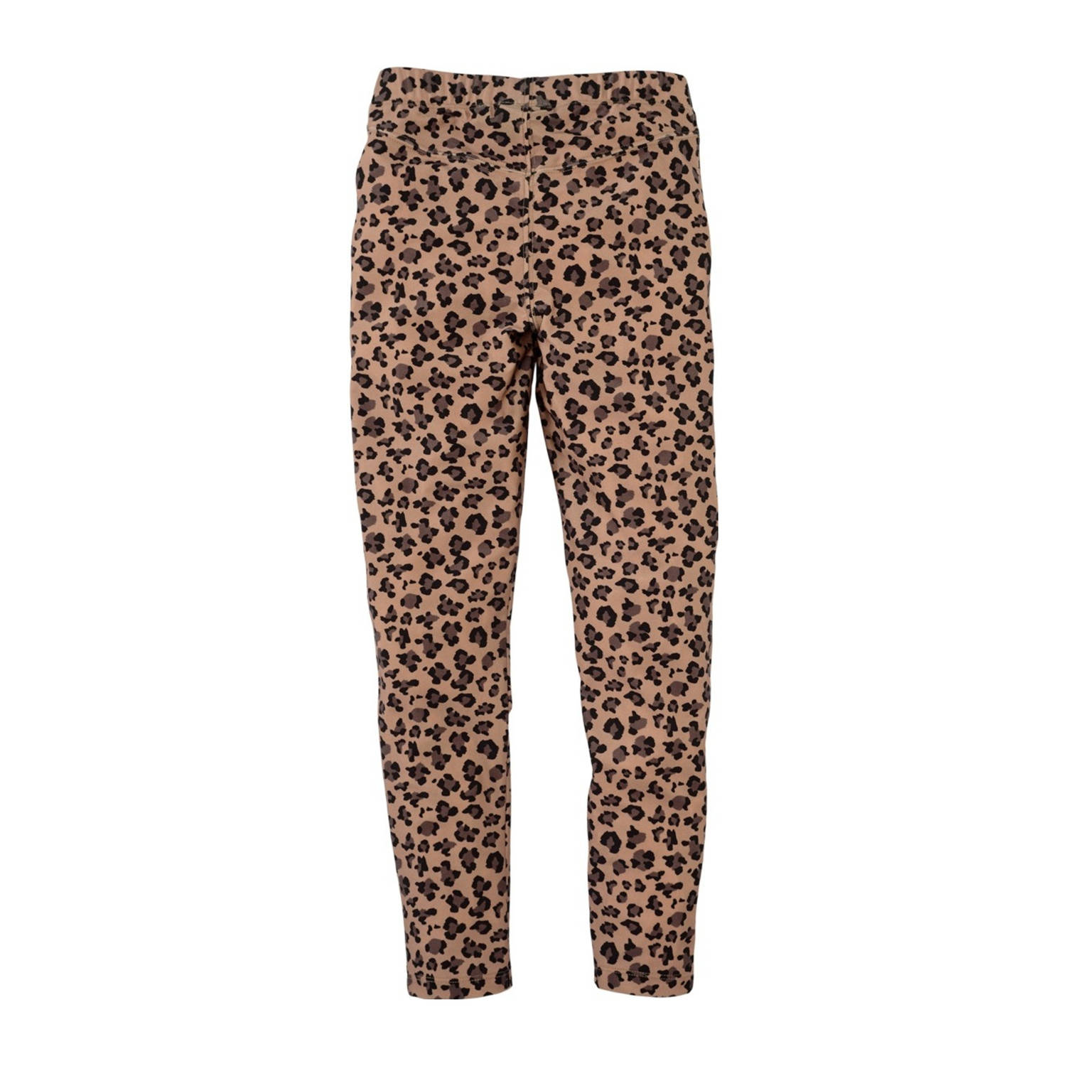 Z8 kids legging Tillie met panterprint bruin donkerbruin