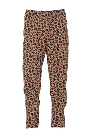 legging Tillie met panterprint bruin/donkerbruin