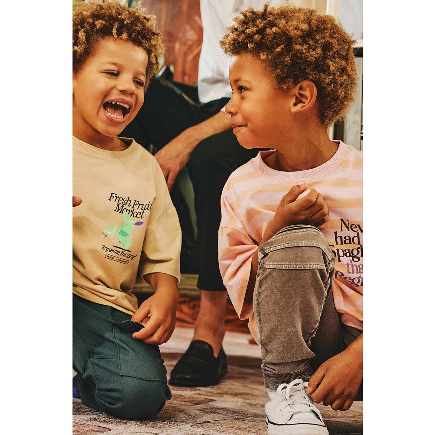 Z8 kids regular waist slim fit jeans Dean grijsbruin