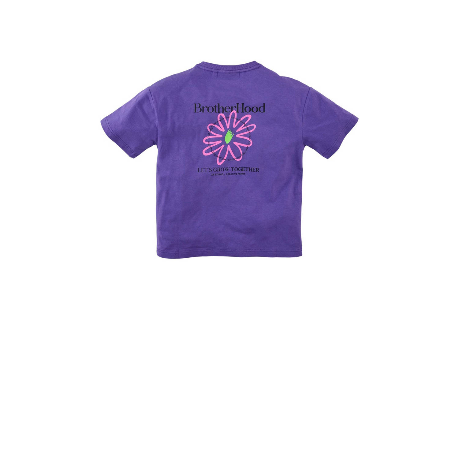 Z8 kids T-shirt Celestino met backprint paars