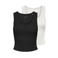 ONLY mouwloze cropped tank top zwart/ecru (set van 2)