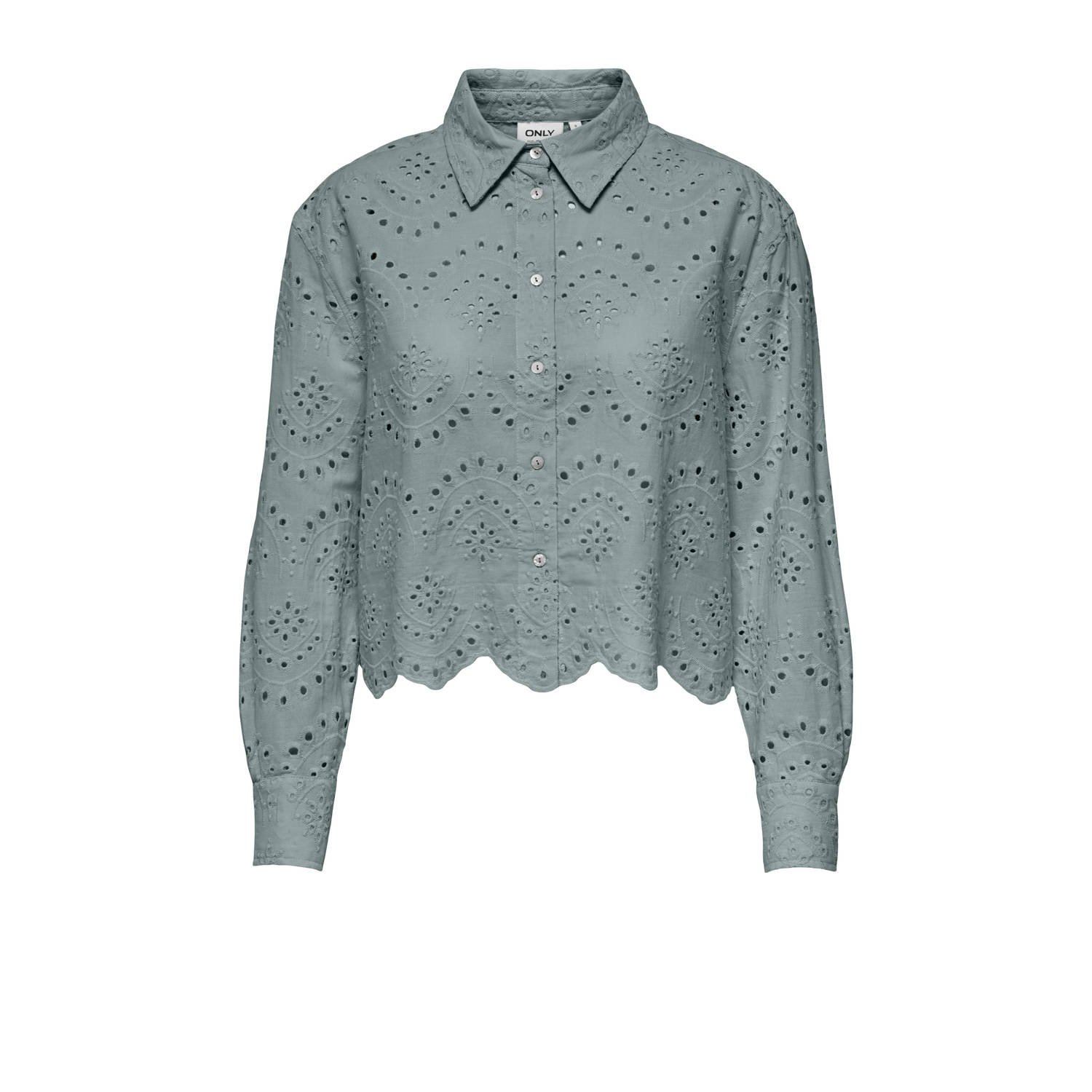 Only Relaxed fit overhemdblouse van puur katoen model 'VALAIS'