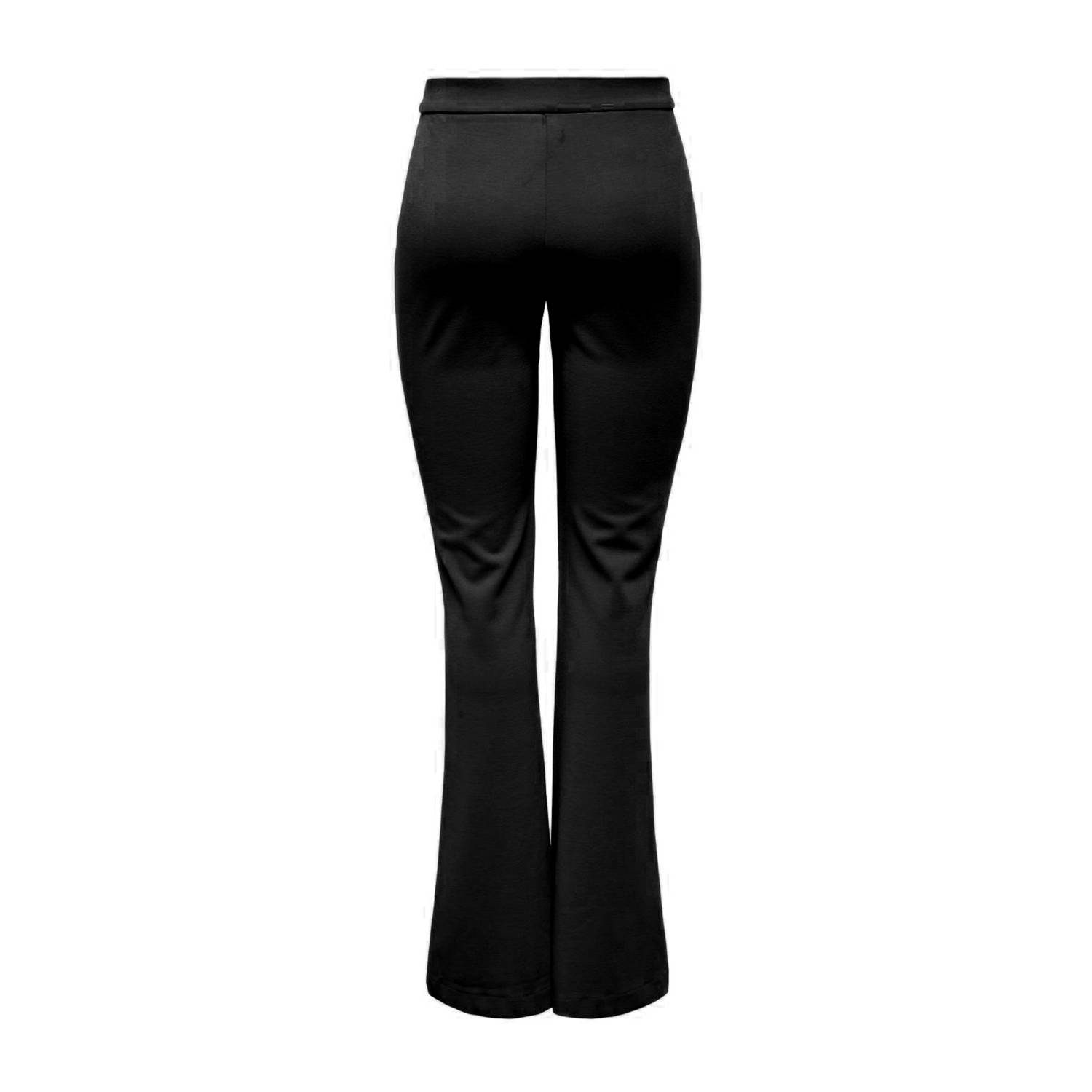 ONLY flared high waist flared broek zwart