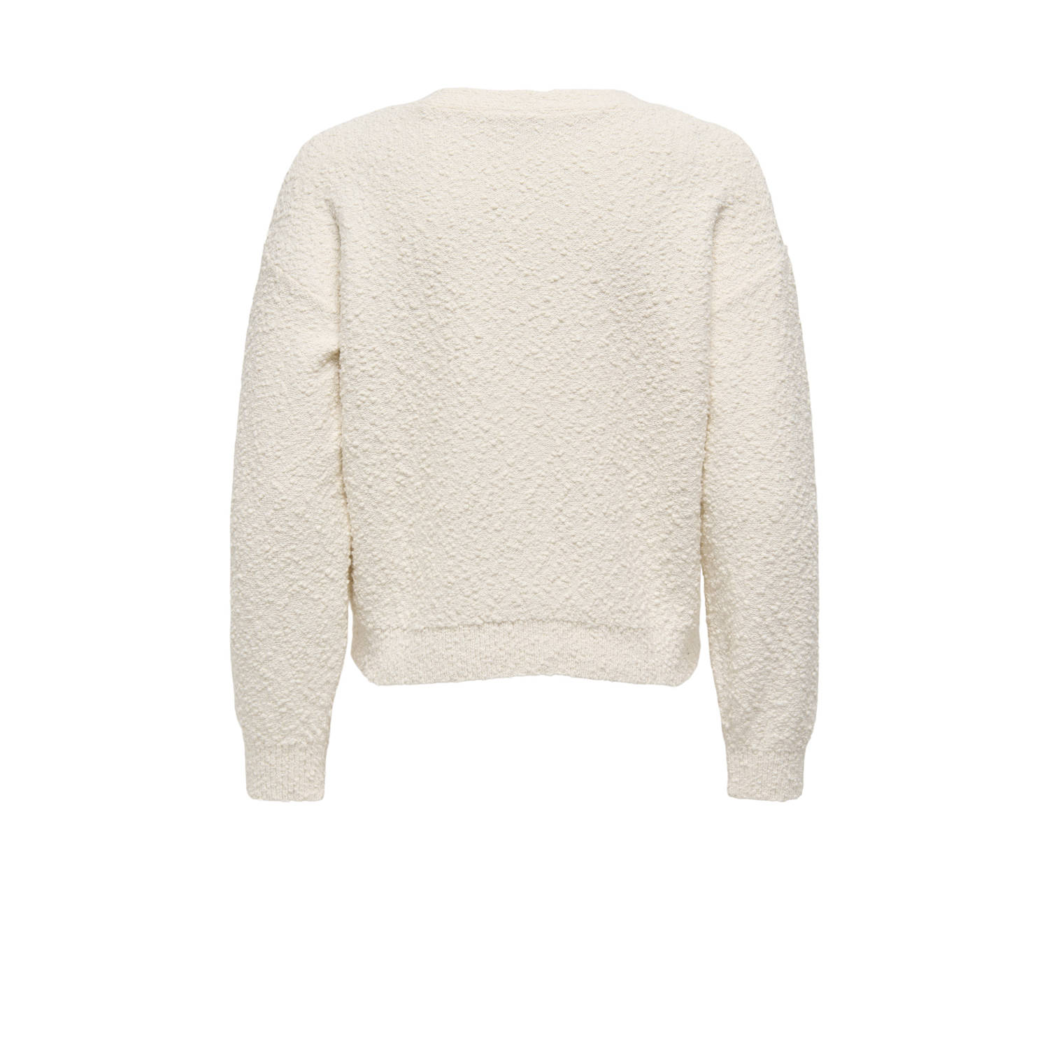 ONLY vest ecru fijn gebreid