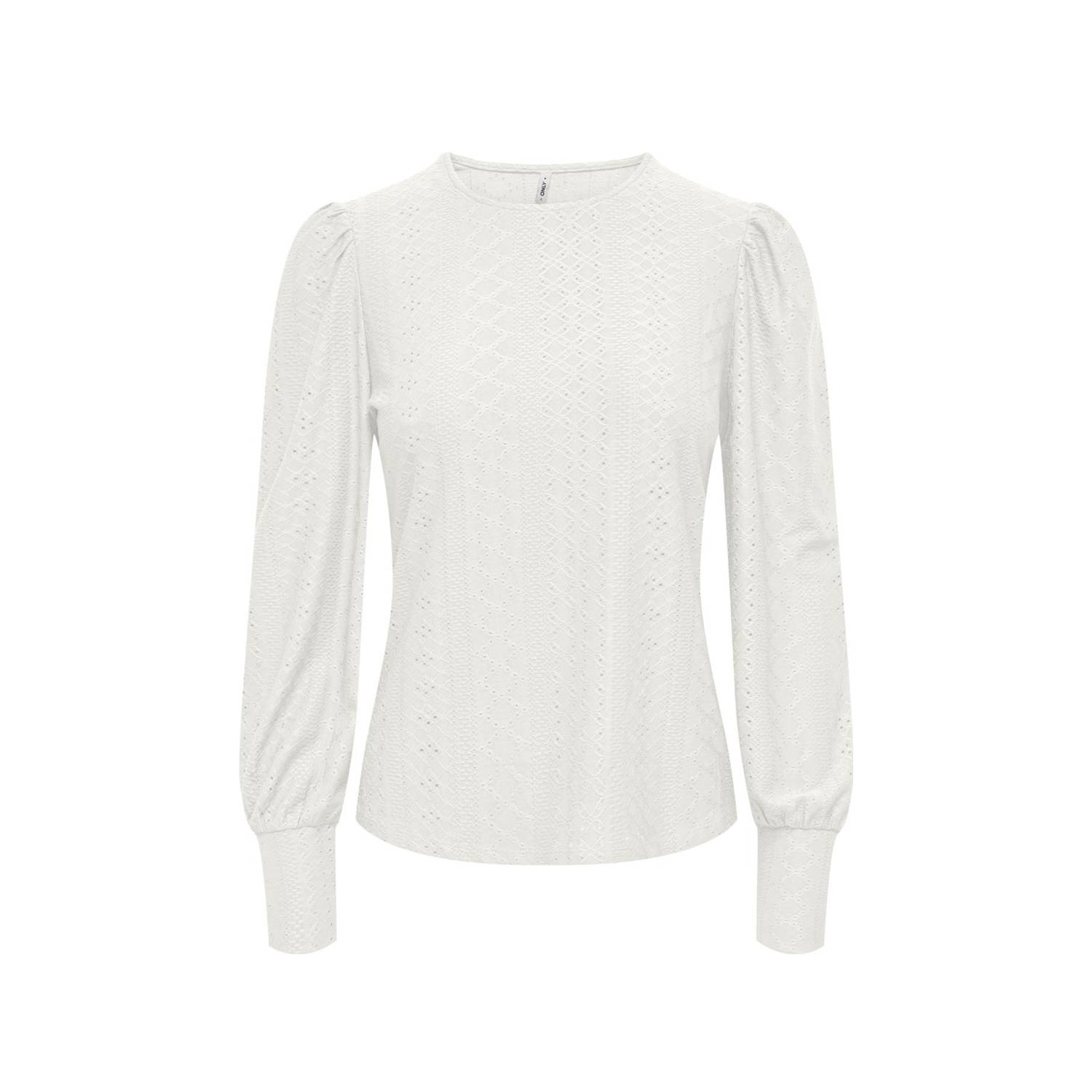 Only Shirt ONLSANDRA L S PUFF TOP JRS NOOS