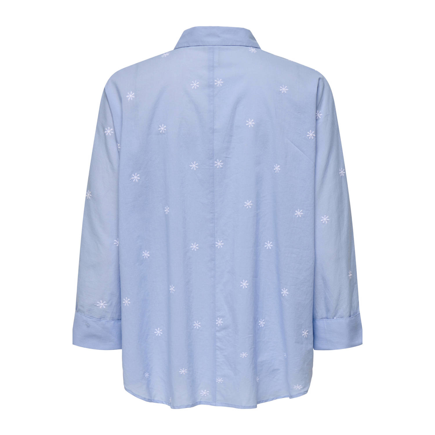 ONLY blouse lichtblauw wit