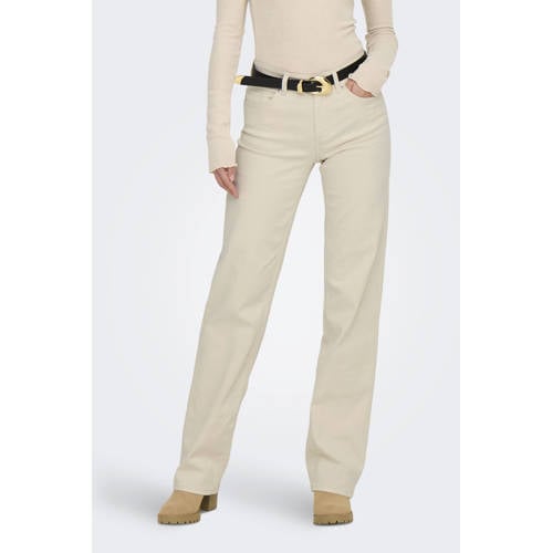 ONLY straight fit jeans ecru afbeelding