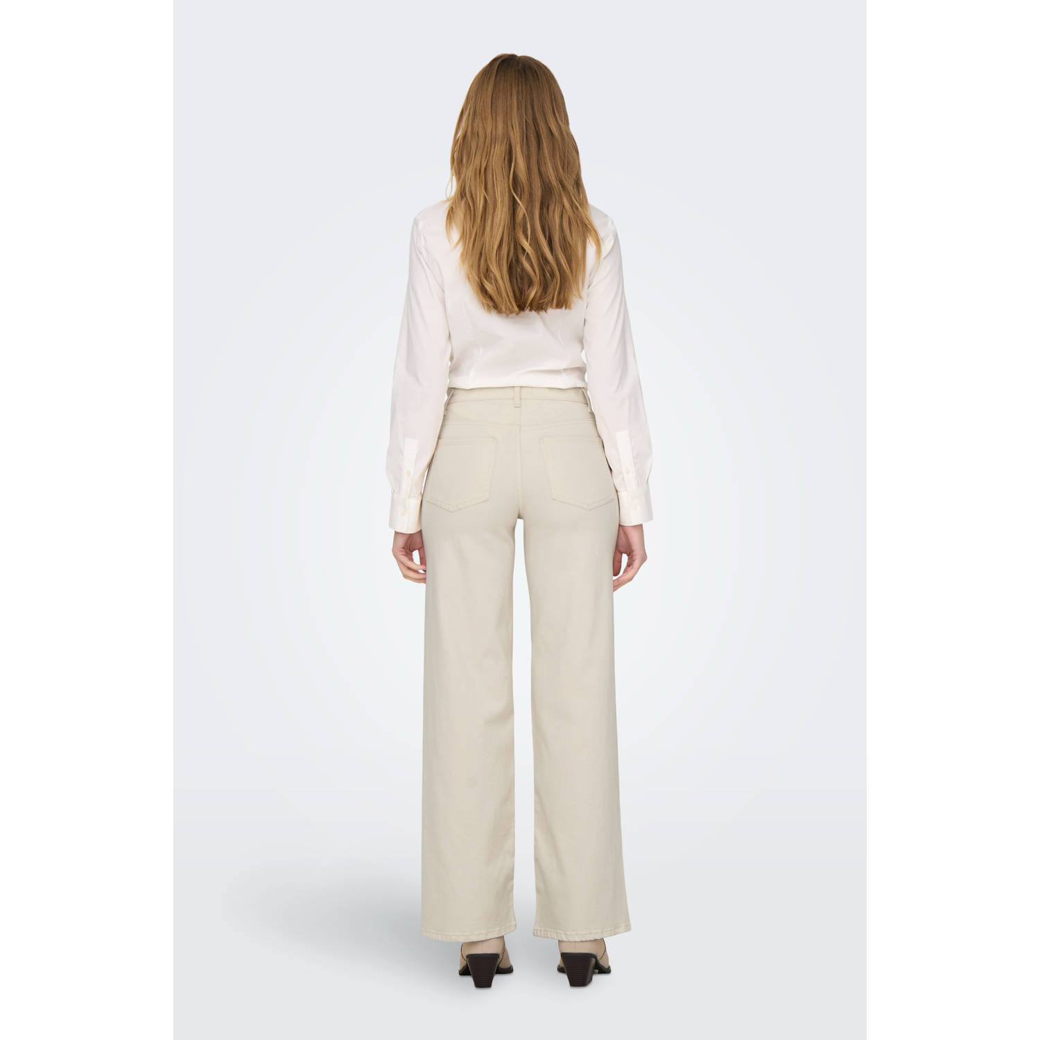 ONLY high waist wide leg jeans