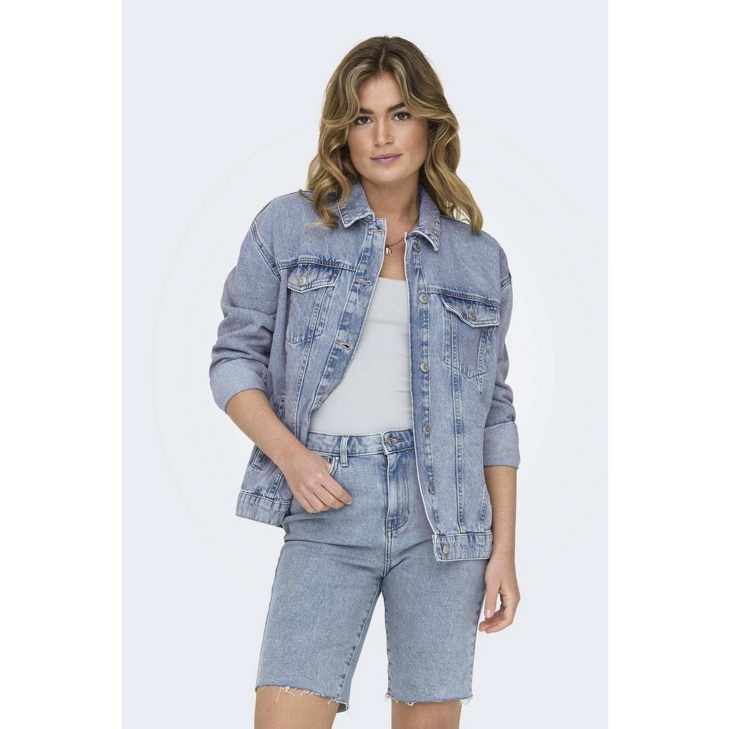 ONLY spijkerjas light blue denim