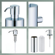 thumbnail: Kela Brass Zeepdispenser 400 ml met Wandbevestiging (7x23.5cm)