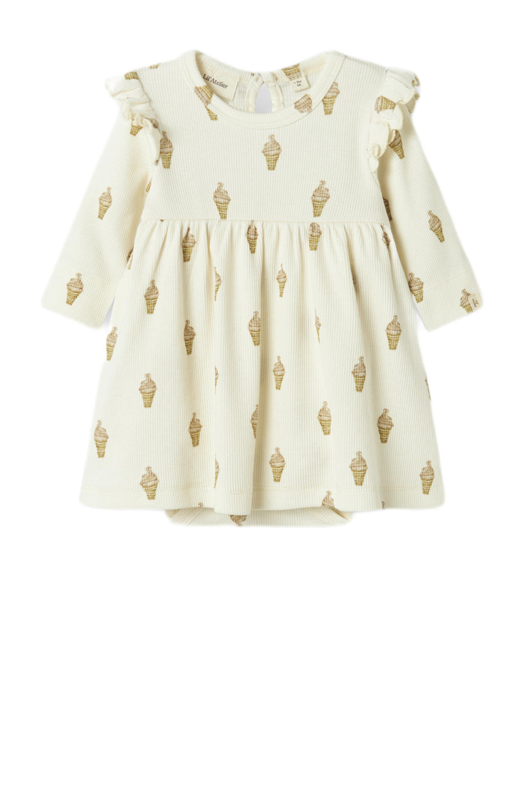 LIL' ATELIER BABY korte jurk ecru