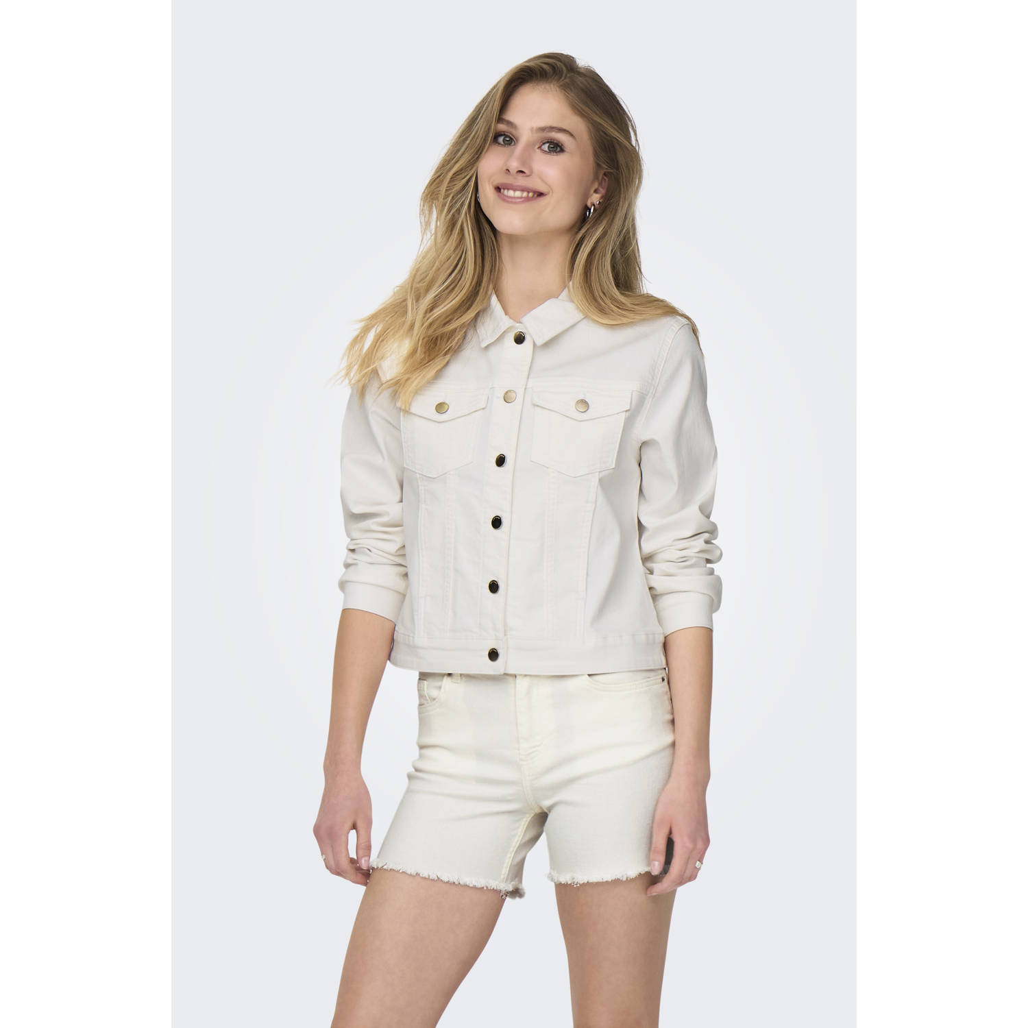 ONLY denim short white denim