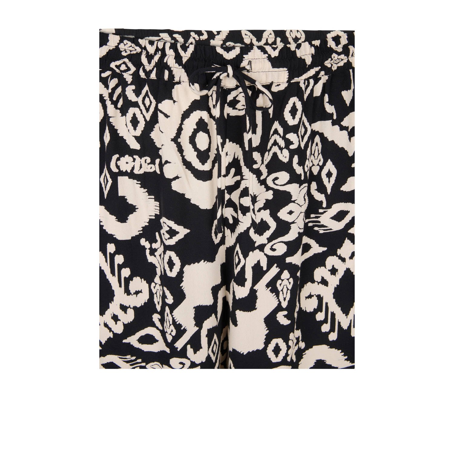 Miss Etam wide leg high waist broek zwart