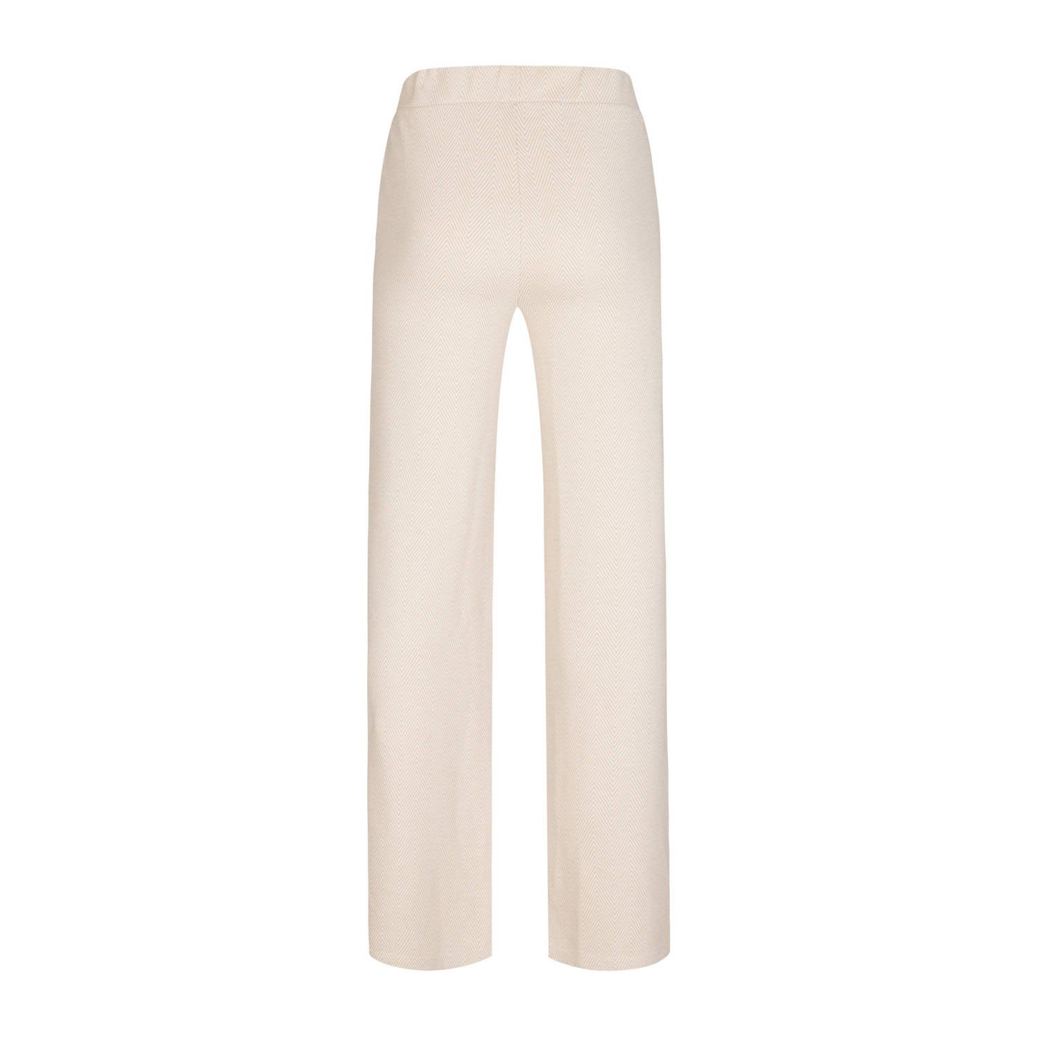 Miss Etam wide leg high waist broek zand