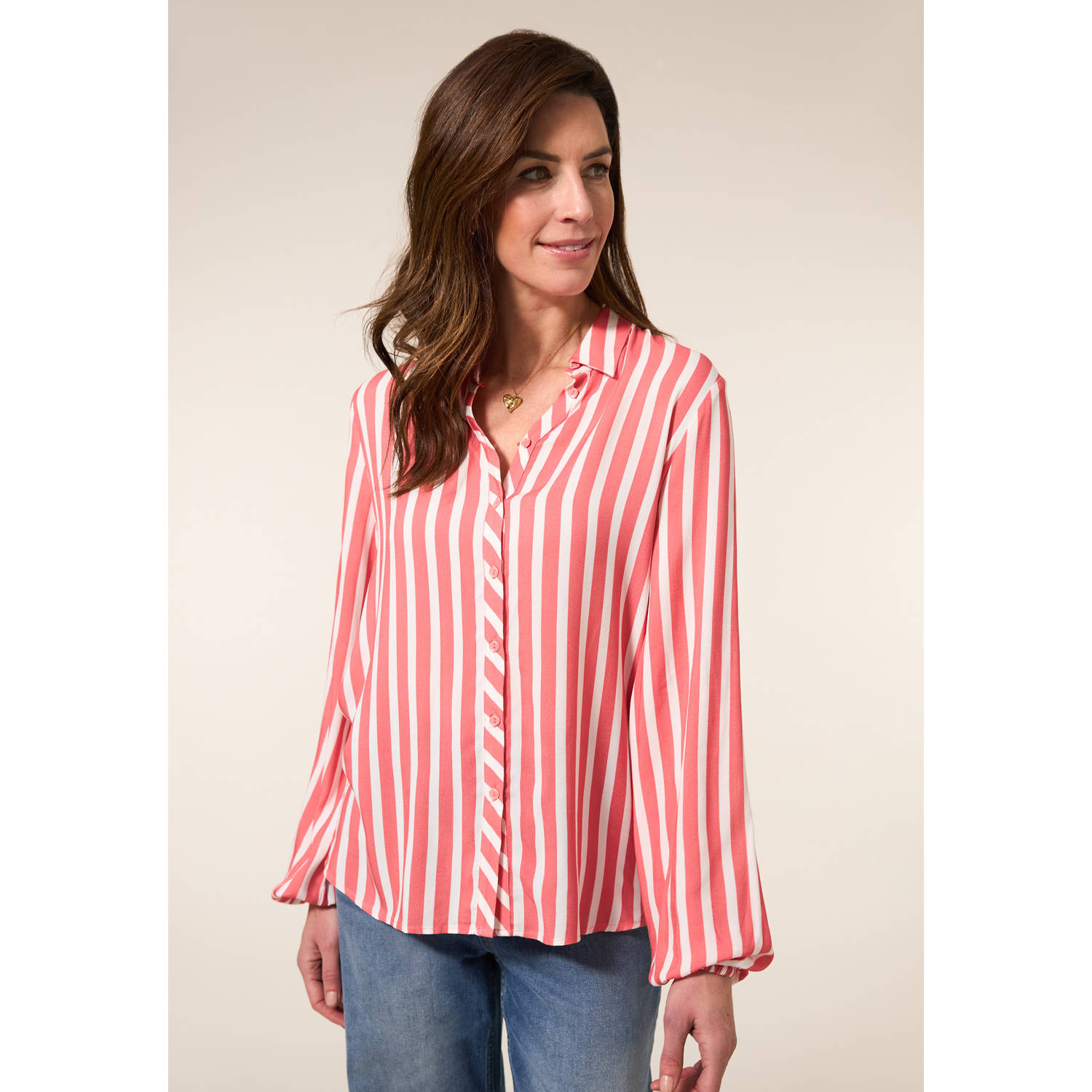 Miss Etam blouse koraalrood