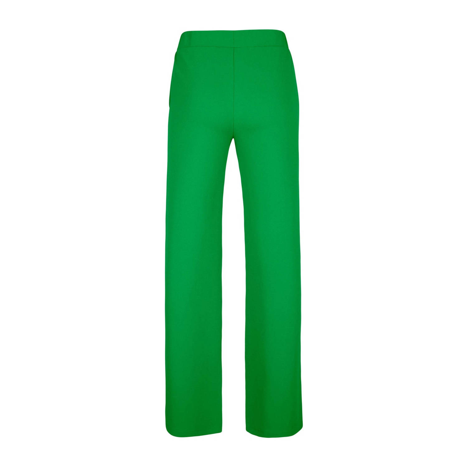 Miss Etam wide leg regular waist pantalon groen
