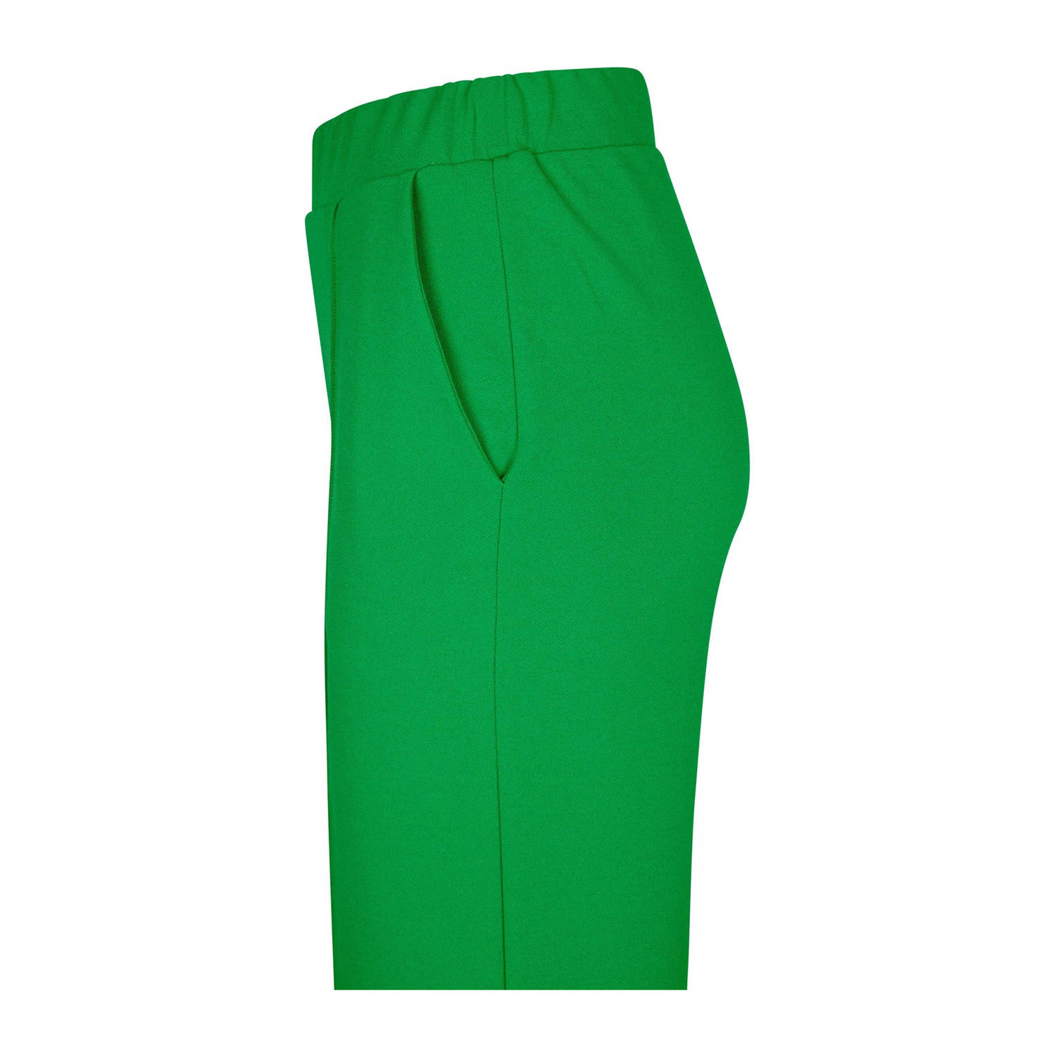 Miss Etam wide leg regular waist pantalon groen
