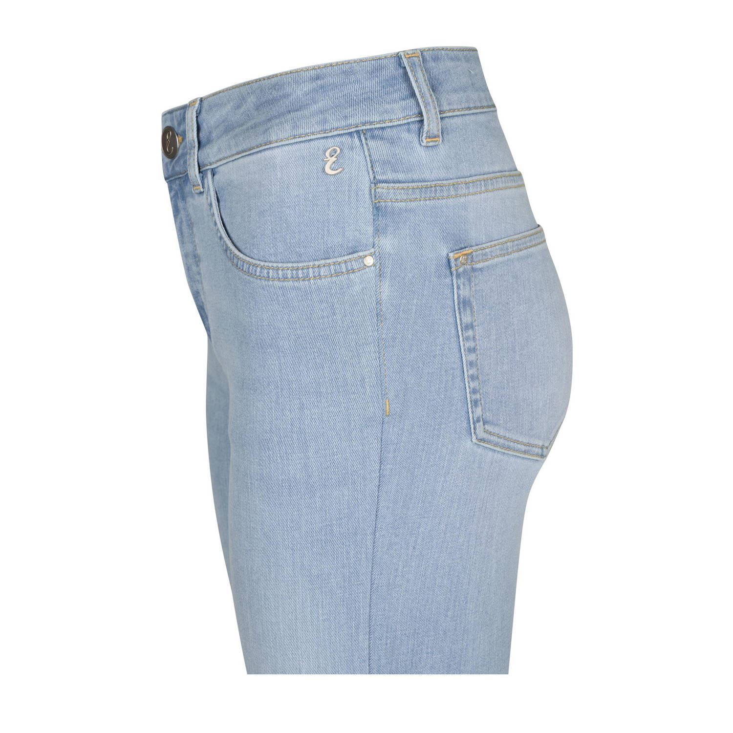 Miss Etam flared jeans light blue denim